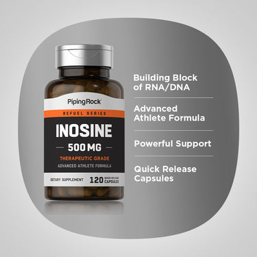 Inosine, 500 mg, 120 Quick Release Capsules