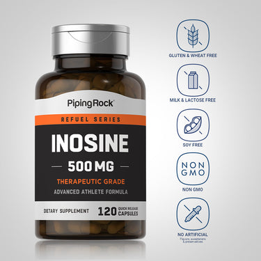 Inosine, 500 mg, 120 Quick Release Capsules