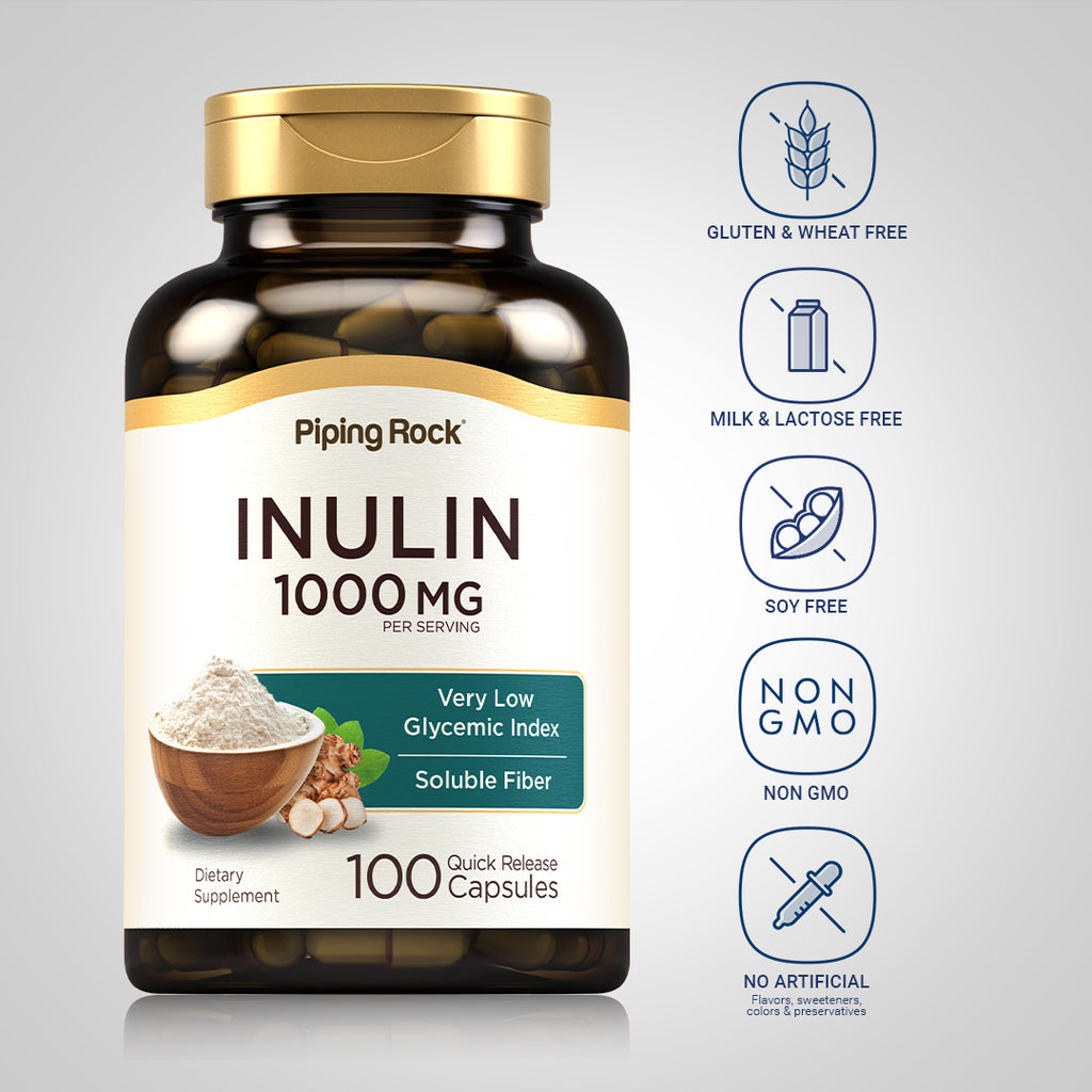Merck Inulin Inulin, 1000 mg (per serving), 100 Quick Release Capsules