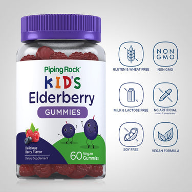 Kids Elderberry (Berry), 60 Vegan Gummies