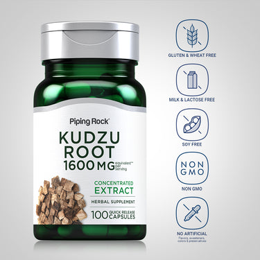 Kudzu Root, 1600 mg (per serving), 100 Quick Release Capsules