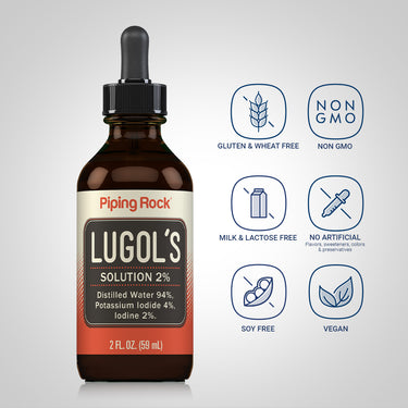 Lugol's Iodine (2%) Solution, 2 fl oz (59 mL) Dropper Bottle