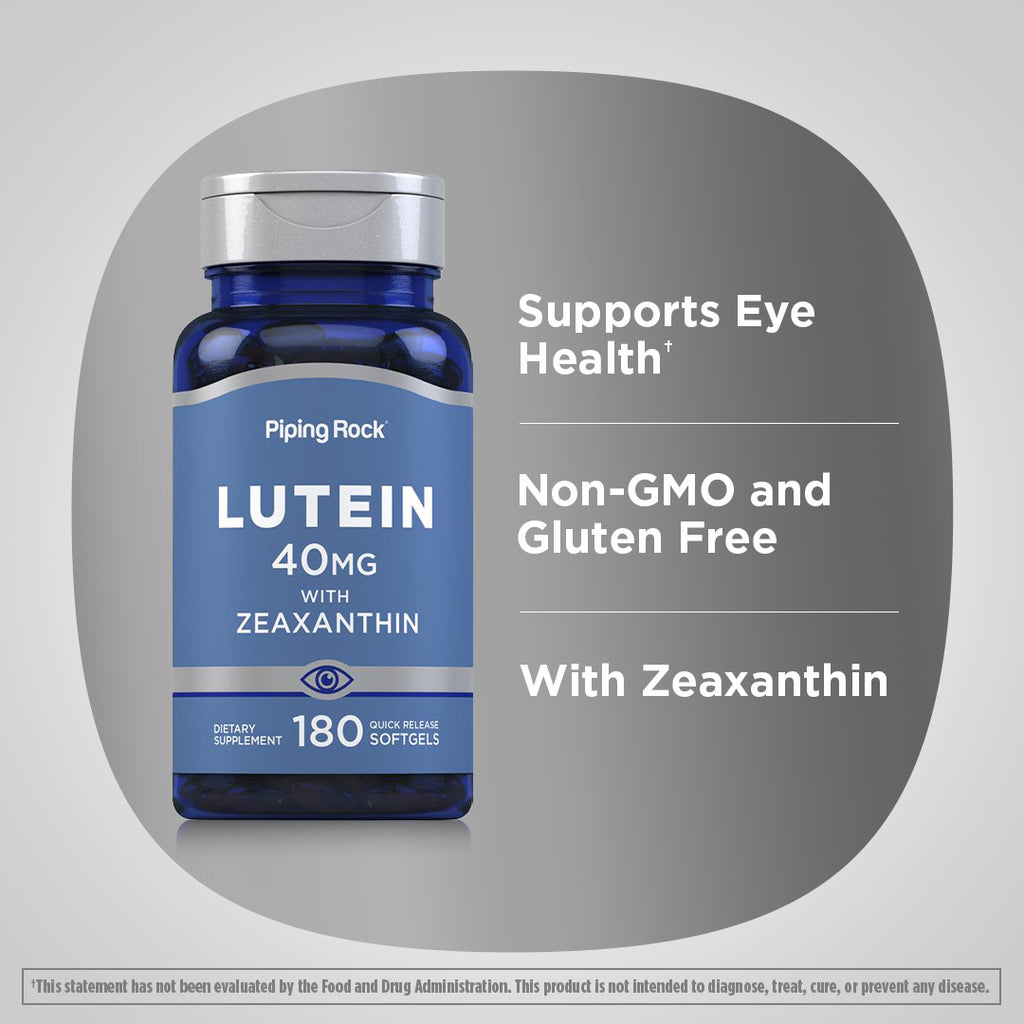 Lutein + Zeaxanthin, 40 mg, 180 Quick Release Softgels