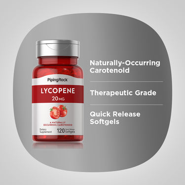 Lycopene, 20 mg, 120 Quick Release Softgels