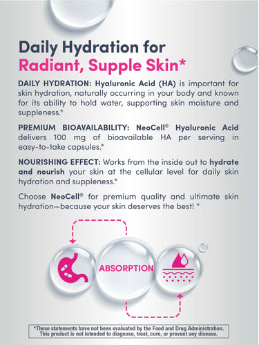 Hyaluronic Acid 100 mg, 60 Vegan Capsules