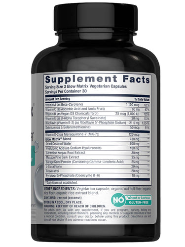 Glow Matrix Advanced Skin Hydrator, 90 Vegetarian Capsules
