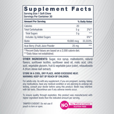 Biotin Beauty, 30 Tasty Soft Chews