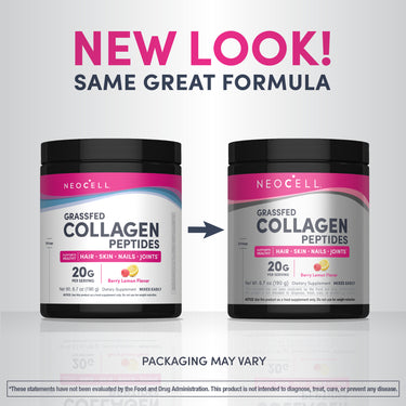 Grassfed Collagen Peptides Berry Lemon Flavor, 6.7 oz (190 g) Powder
