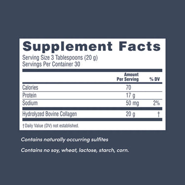 Grassfed Collagen Peptides, 21.2 oz (600 g) Powder