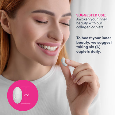 Grassfed Collagen Peptides  + C & Biotin, 180 Caplets