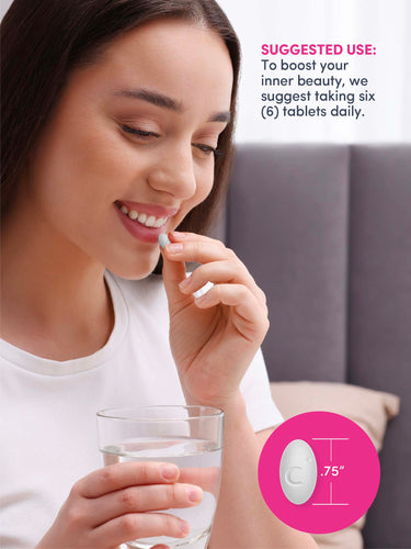 Grassfed Collagen Peptides  + C & Biotin, 270 Caplets