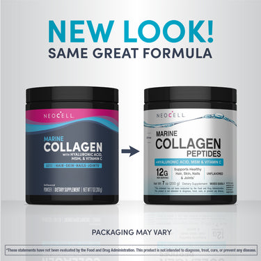 Marine Collagen Peptides + Hyaluronic Acid, MSM & C Powder, 7 oz (200 g) Powder