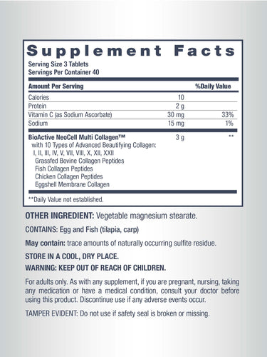 Multi Collagen Advanced Beauty Series, 120 Caplets
