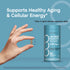 A hand holding a rapid release capsule measuring 0.75 inches in length.