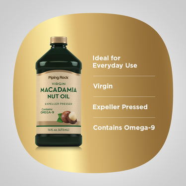 Macadamia Nut Oil, 16 fl oz (473 mL) Bottle