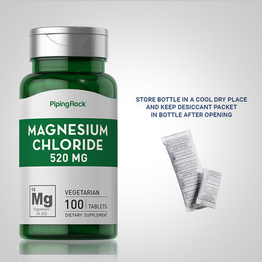 Magnesium Chloride, 520 mg, 100 Tablets