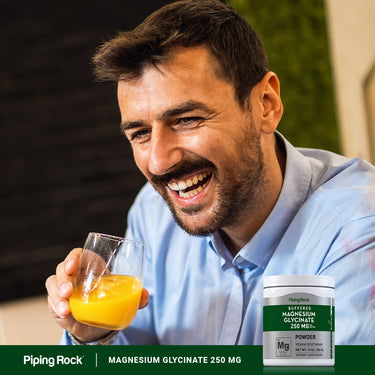 Magnesium Glycinate Powder, 250 mg (per serving), 10 oz (283 g) Bottle