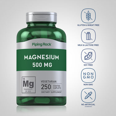 Magnesium Oxide, 500 mg, 250 Coated Caplets