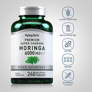 Moringa Oleifera, 6000 mg (per serving), 240 Quick Release Capsules