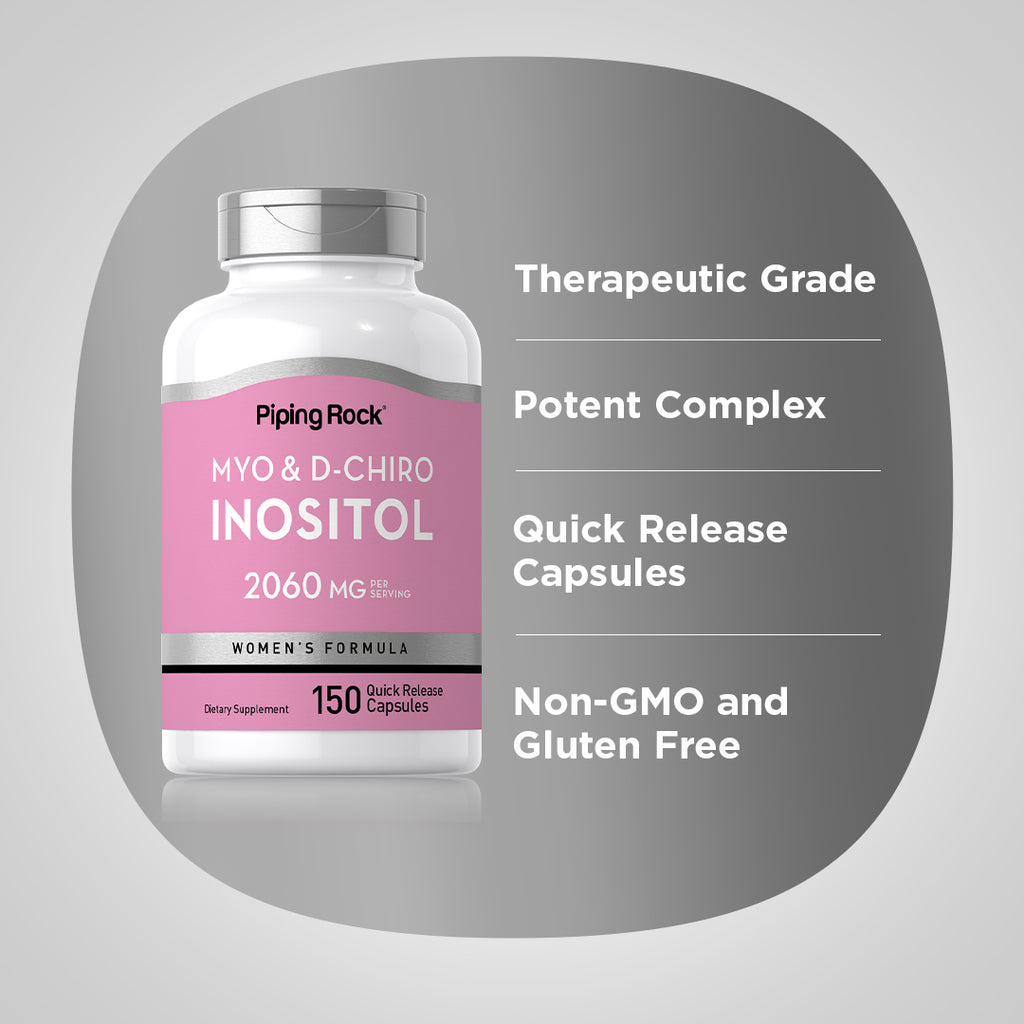 Myo & D-Chiro Inositol for Women, 2060 mg (per serving), 150 Quick Rel