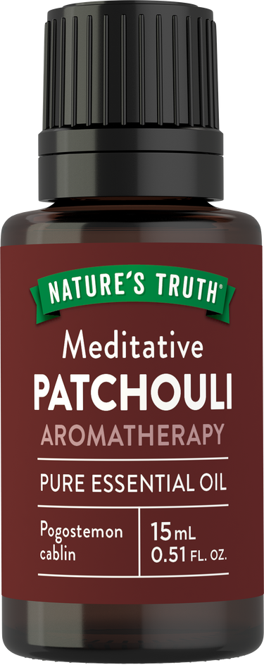 Patchouli Pure Essential Oil, 1/2 fl oz (15 mL) Dropper Bottle