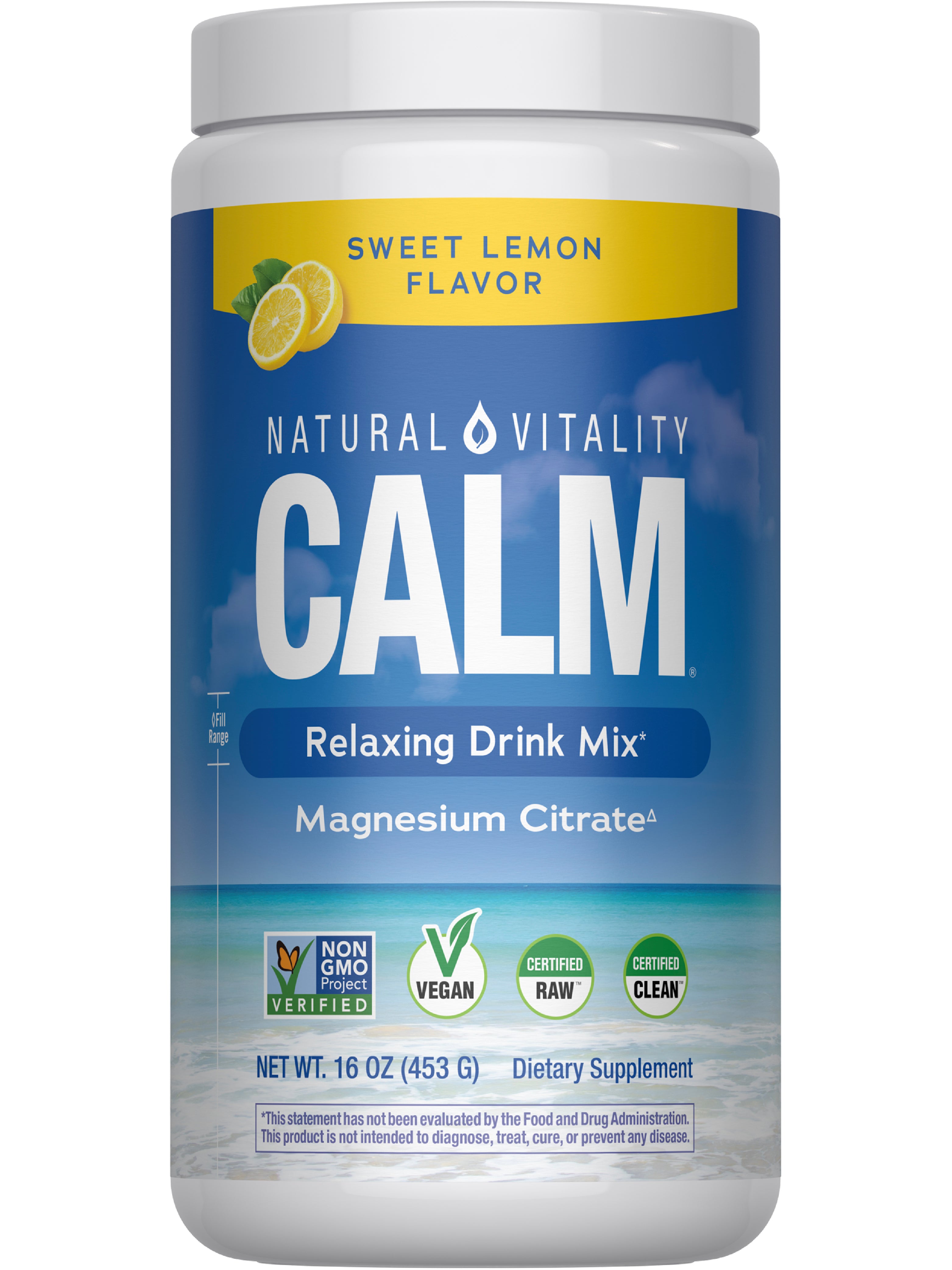 CALM Powder Sweet Lemon, 16 oz (453 g)