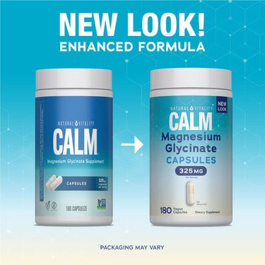CALM Magnesium Glycinate, 325 mg (per serving), 180 Vegan Capsules