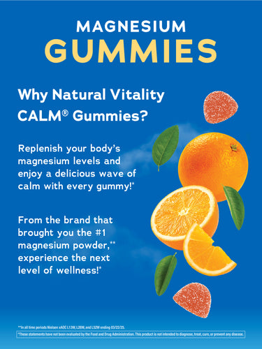 CALM Gummies Orange Flavor, 60 Tasty Gummies
