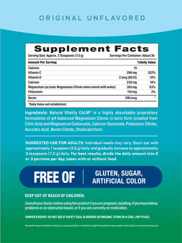 CALM plus Calcium Powder Unflavored, 8 oz (227 g)