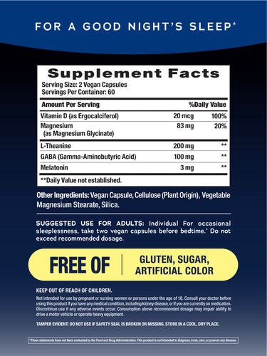 CALM Sleep with Melatonin, 120 Vegan Capsules