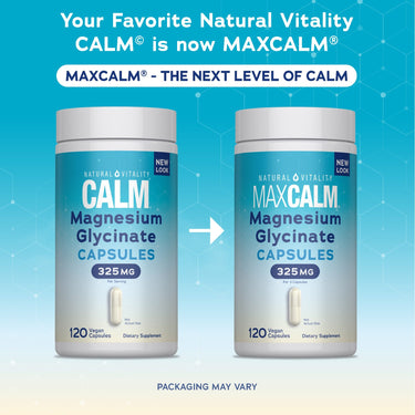 CALM Magnesium Glycinate, 325 mg (per serving), 120 Vegan Capsules