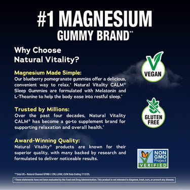 MAXCALM Sleep with Melatonin Gummies Blueberry-Pomegranate Flavor, 120 Tasty Gummies