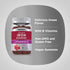 Graphic stating Delicious Grape Flavor, With B Vitamins, Non-GMO and Gluten Free, Vegan Gummies