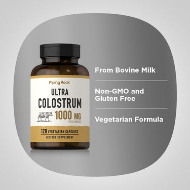 Ultra Colostrum (High IG), 1000 mg (per serving), 120 Vegetarian Capsules
