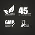 Graphic stating Finest Ingredients, 45 Years of Manufacturing, GMP Quality Product, Lab Tested