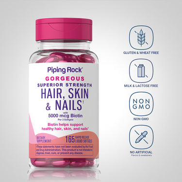Icons indicating Gluten & Wheat Free, Milk & Lactose Free, Non GMO, No Artificial Flavors & Sweeteners