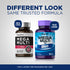 Two bottles of Mega Multi For Men Dietary Supplement, 90 Coated Caplets, one labeled 'New Look' and one 'Old Look'.