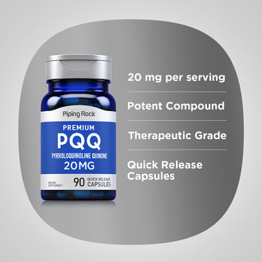 PQQ Pyrroloquinoline Quinone, 20 mg, 90 Quick Release Capsules