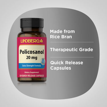 Policosanol, 20 mg, 120 Quick Release Capsules