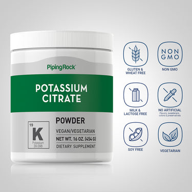 Potassium Citrate Powder, 16 oz (454 g) Bottle