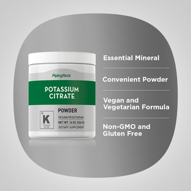 Potassium Citrate Powder, 16 oz (454 g) Bottle