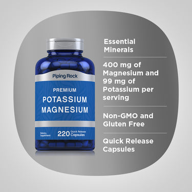 Potassium Magnesium, 220 Quick Release Capsules