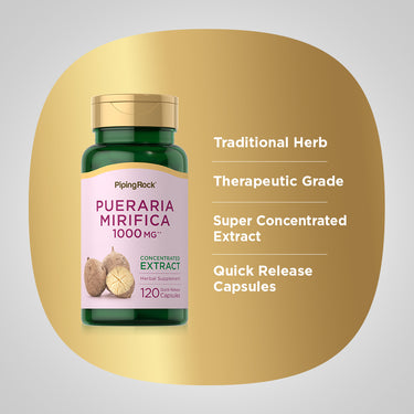 Pueraria Mirifica, 1000 mg, 120 Quick Release Capsules