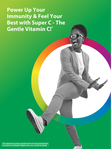 Super C 1,000 mg + Real Food Nutrients, 60 Vegan Caplets