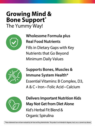 Kid’s One Multi + Real Food Nutrients Fruit Punch, 120 Chewable Vegan Tablets