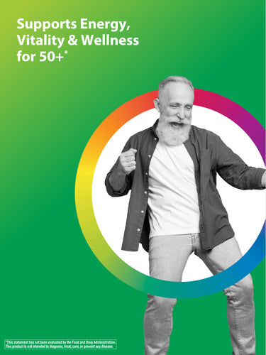 Active Adult 50+ plus Real Food Nutrients, 90 Vegan Caplets