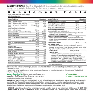 Active Health Teen with DermaComplex + Real Food Nutrients, 90 Vegan Caplets