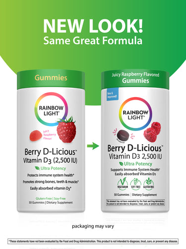 Berry D-Licious D3 2,500 IU Gummies, 50 Vegetarian Gummies