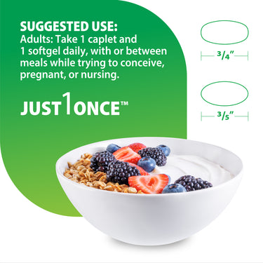 Prenatal Daily Duo Multivitamin & DHA, 2 Bottles 30 Day Supply