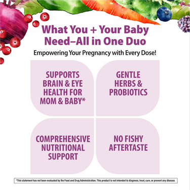 Prenatal Daily Duo Multivitamin & DHA, 2 Bottles 30 Day Supply